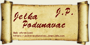 Jelka Podunavac vizit kartica
